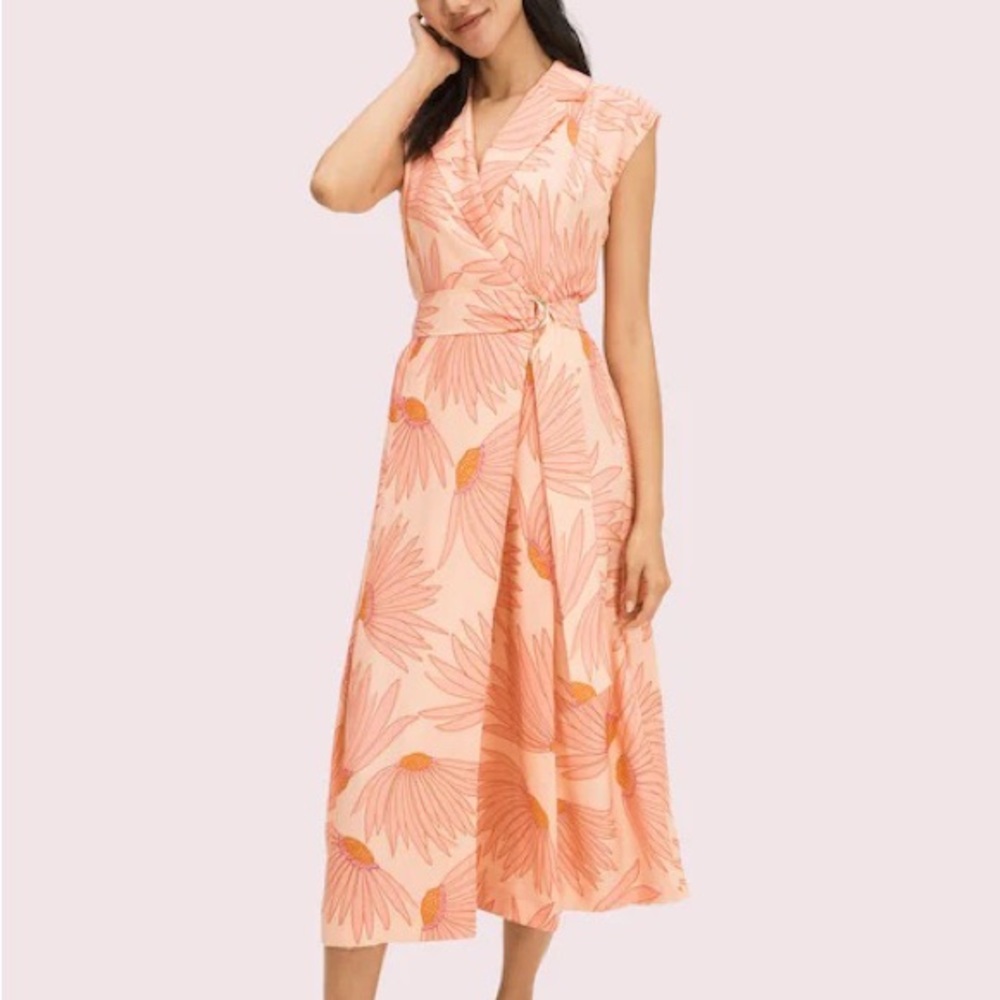 NWOT Kate Spade Falling Flower Jacquard Dress